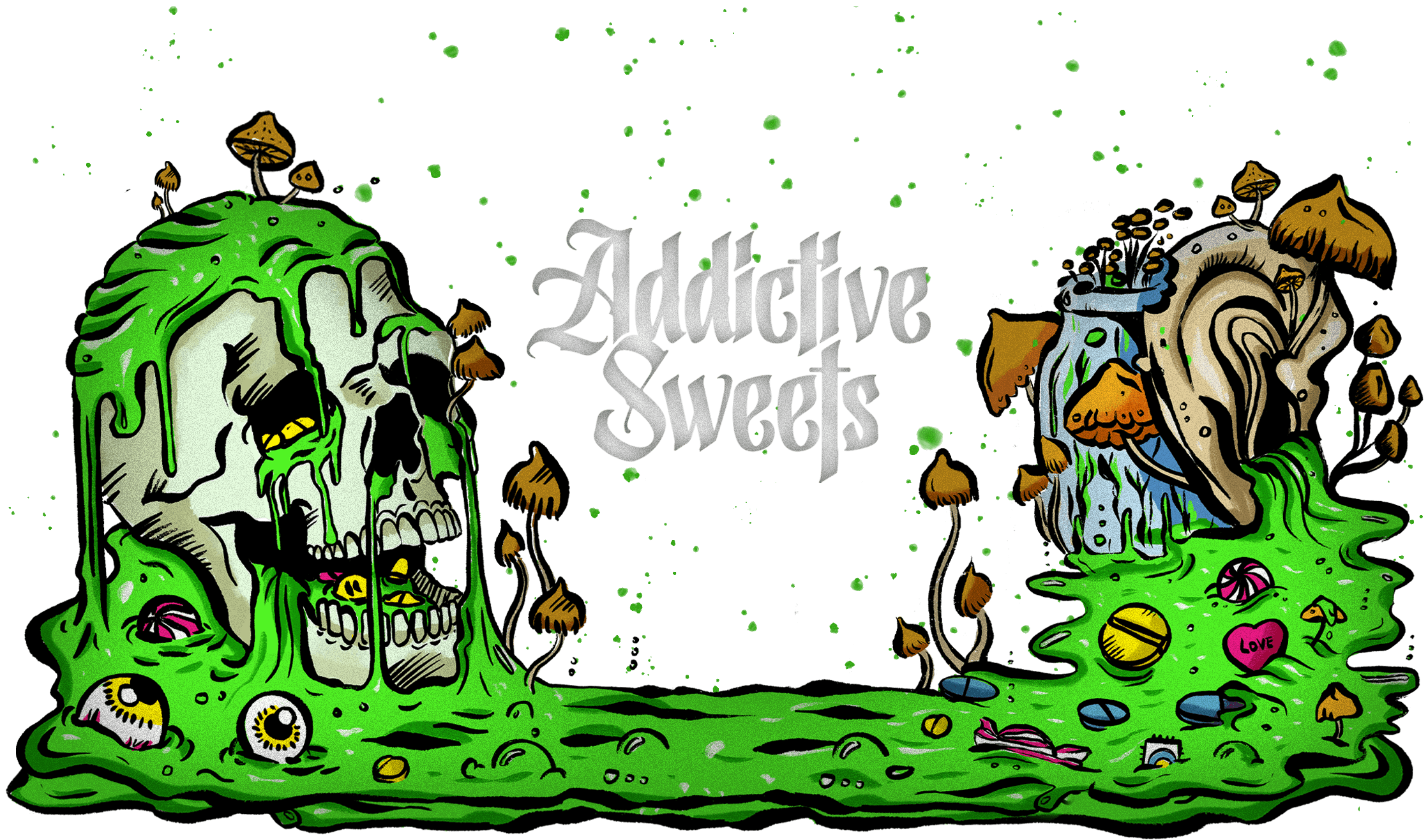 Landing Banner Addictive Sweets